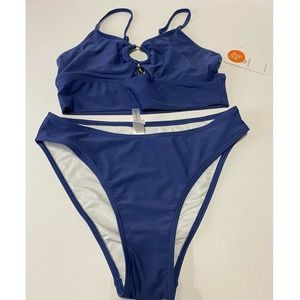 Blue Women's One Piece Swimsuit